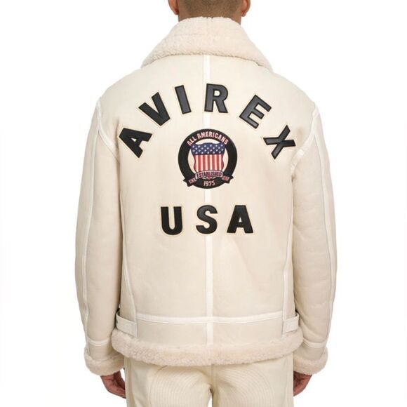 Avirex Icon Shearling Jacket size XL - Picture 3 of 16